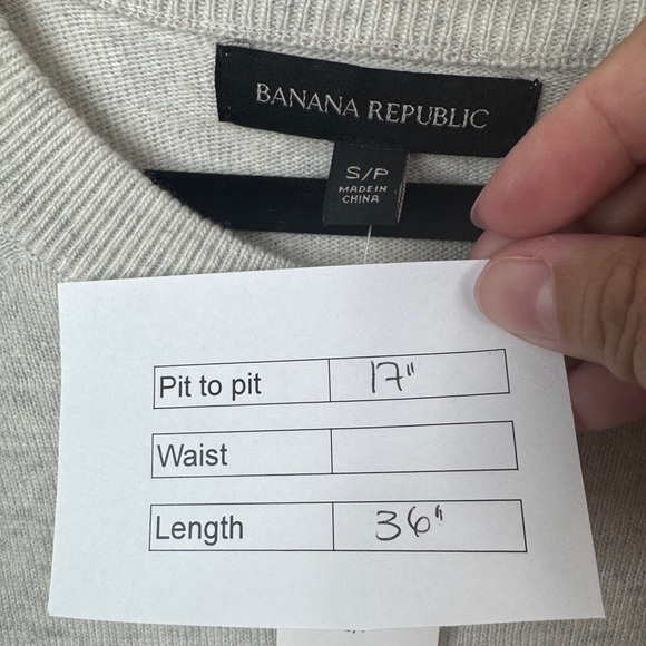 Banana Republic Long Bell Sleeve Dress Grey - Picture 11 of 11